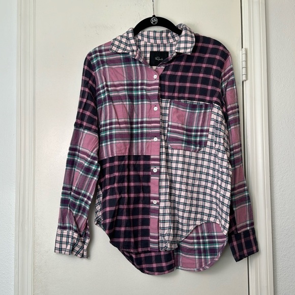 Rails Lakin Shirt Rose Agave Flannel Button Down XS - unworn - Picture 2 of 8